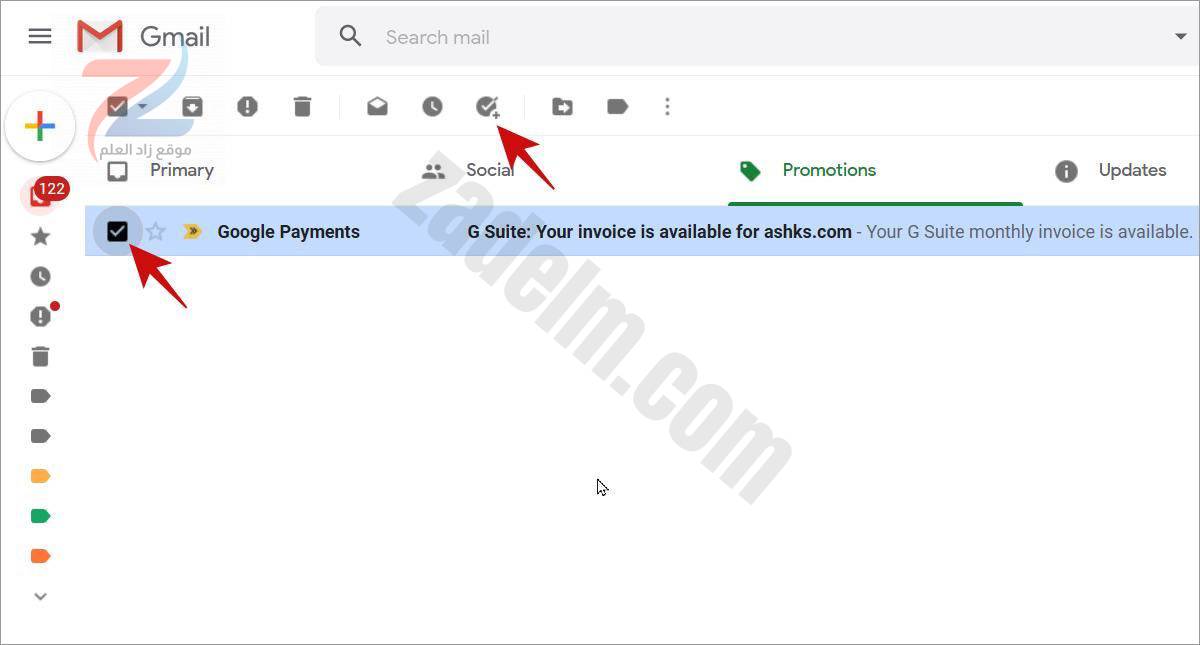 قم بإنشاء مهمة من بريد إلكتروني في Gmail
