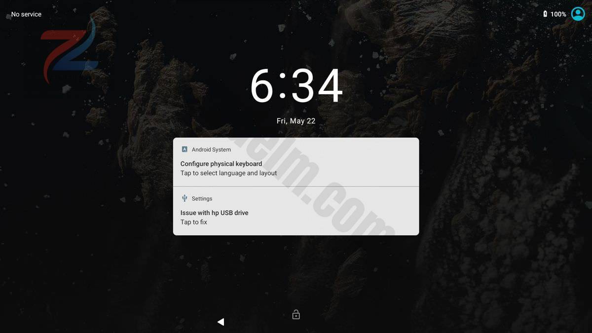 شاشة القفل لنظام Bliss OS - Android للكمبيوتر الشخصي