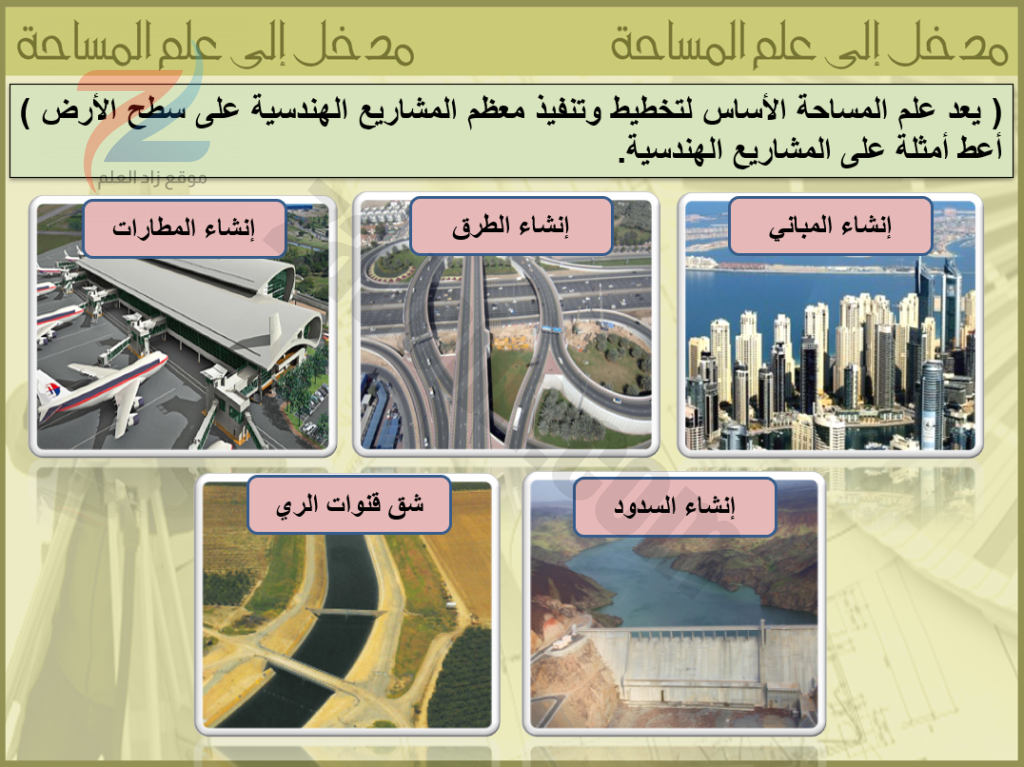 شرح درس مدخل الى علم المساحة بالبوربوينت