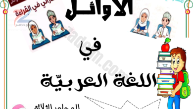 ملخصات في مهارتي الكتابة والقراءة لمادة اللغة العربية للصف السادس الفصل الدراسي الثاني