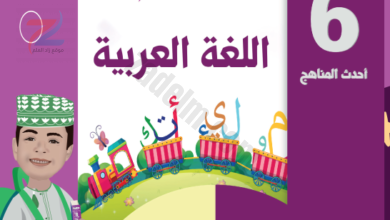 ملخصات سلسلة الريادة لمادة اللغة العربية للصف السادس الفصل الدراسي الثاني