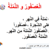 كتيب انشطة لفهم المقروء لمادة اللغة العربية
