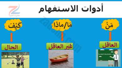 ملف بوربونت لشرح ادوات الاستفهام مع التدريبات لمادة اللغة العربية للصف الثاني