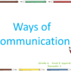 ملف بوربوينت لشرح درس u2 ways of communication لمادة اللغة الانجليزية للصف السادس الفصل الدراسي الاول