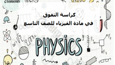 كراسة التفوق لانشطة الوحدة الاولى لمادة الفيزياء للصف التاسع الفصل الدراسي الاول