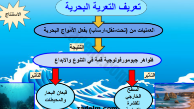 ملخص وشرح درس التعرية البحرية لمادة الدراسات الاجتماعية للصف العاشر الفصل الدراسي الاول منهج سلطنة عمان