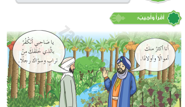 حل اسئلة درس اداب الحوار لمادة التربية الاسلامية ديني قيمي للصف الخامس الفصل الدراسي الثاني