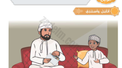 حل اسئلة درس الزكاة لمادة التربية الاسلامية ديني قيمي للصف الخامس الفصل الدراسي الثاني