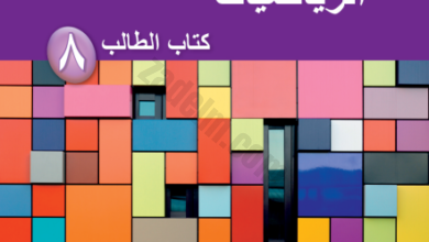 كتاب الطالب لمادة الرياضيات للصف الثامن الفصل الدراسي الثاني لمنهج سلطنة عمان