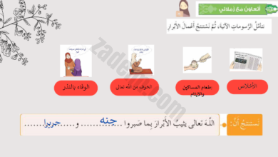 ملفات بوربوينت لشرح وحل درس سورة الانسان لمادة التربية الاسلامية للصف الخامس الفصل الدراسي الاول