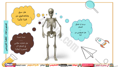 عرض تقديمي لشرح درس الهيكل العظمي للانسان لمادة العلوم للصف الرابع الفصل الدراسي الاول