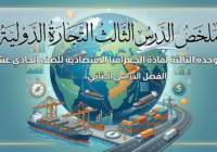 ملخص الدرس الثالث التجارة الدولية الوحدة الثالثة لمادة الجغرافيا الاقتصادية للصف الحادي عشر الفصل الدراسي الثاني المنهج العماني