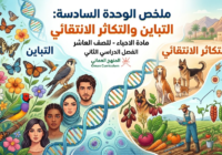 ملخص الوحدة السادسة: التباين والتكاثر الانتقائي لمادة الاحياء للصف العاشر الفصل الدراسي الثاني المنهج العماني