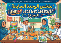 ملخص الوحدة السابعة UNIT 7 Let’s Get Creative!  |  لنبدع! لمادة اللغة الانجليزية للصف الخامس الفصل الدراسي الثاني المنهج العماني