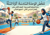 ملخص الوحدة السادسة كرة السلة لمادة الرياضة المدرسية للصف الثاني عشر الفصل الدراسي الثاني المنهج العماني