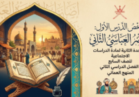 ملخص الدرس الأول: العصر العباسي الثاني الوحدة الثانية لمادة الدراسات الاجتماعية للصف السابع الفصل الدراسي الثاني المنهج العماني