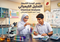 ملخص الوحدة التاسعة: التحليل الكيميائي – Chemical Analysis لمادة الكيمياء للصف التاسع الفصل الدراسي الثاني المنهج العماني