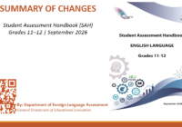 مستجدات تقويم مادة اللغة الانجليزية للصفوف الحادي عشر والثاني عشر لسلطنة عمان للعام 2026-2027