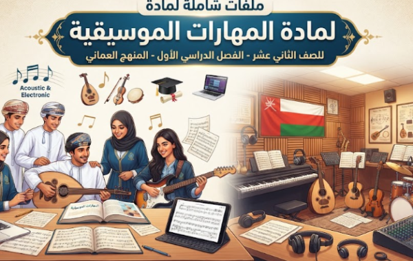 ملفات شاملة لمادة المهارات الموسيقية للصف الثاني عشر الفصل الدراسي الاول المنهج العماني