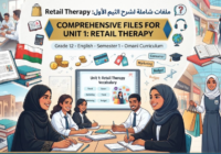 ملفات شاملة لشرح الثيم الاول Retail Therapy لمادة اللغة الانجليزية للصف الثاني عشر الفصل الدراسي الاول المنهج العماني