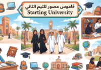قاموس مصور للثيم الثاني Starting University لمادة اللغة الانجليزية للصف الثاني عشر الفصل الدراسي الاول المنهج العماني