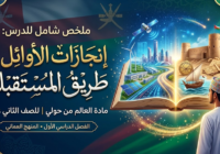 ملخص شامل وحل اسئلة للدرس: إنجازات الأوائل… طريق المستقبل لمادة العالم من حولي للصف الثاني عشر الفصل الدراسي الاول المنهج العماني