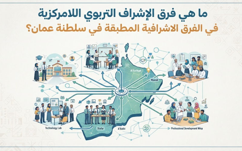 ما هي فرق الإشراف التربوي اللامركزية في الفرق الاشرافية المطبقة في سلطنة عمان؟