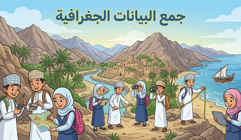تقرير عن جمع البيانات الجغرافية لمادة الدراسات الاجتماعية للصف الثامن الفصل الدراسي الاول