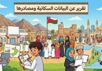 تقرير عن البيانات السكانية ومصادرها لمادة الدراسات الاجتماعية للصف التاسع الفصل الدراسي الاول
