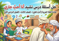 حل اسئلة درس نشيد انا احب جاري لمادة اللغة العربية احب لغتي للصف الثالث الفصل الدراسي الاول المنهج العماني