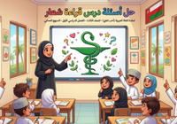 حل اسئلة درس قراءة شعار لمادة اللغة العربية احب لغتي للصف الثالث الفصل الدراسي الاول المنهج العماني