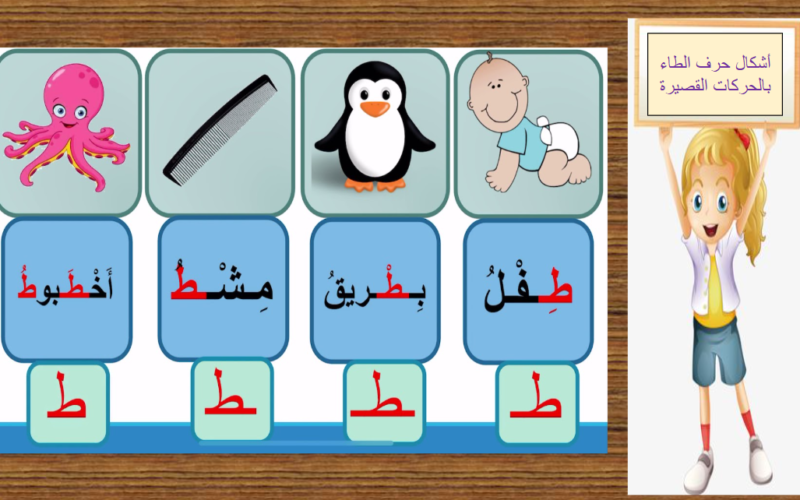 ملف بوربوينت لتدريس وشرح حرف الطاء لمادة اللغة العربية احب لغتي للصف الاول الفصل الدراسي الاول المنهج العماني